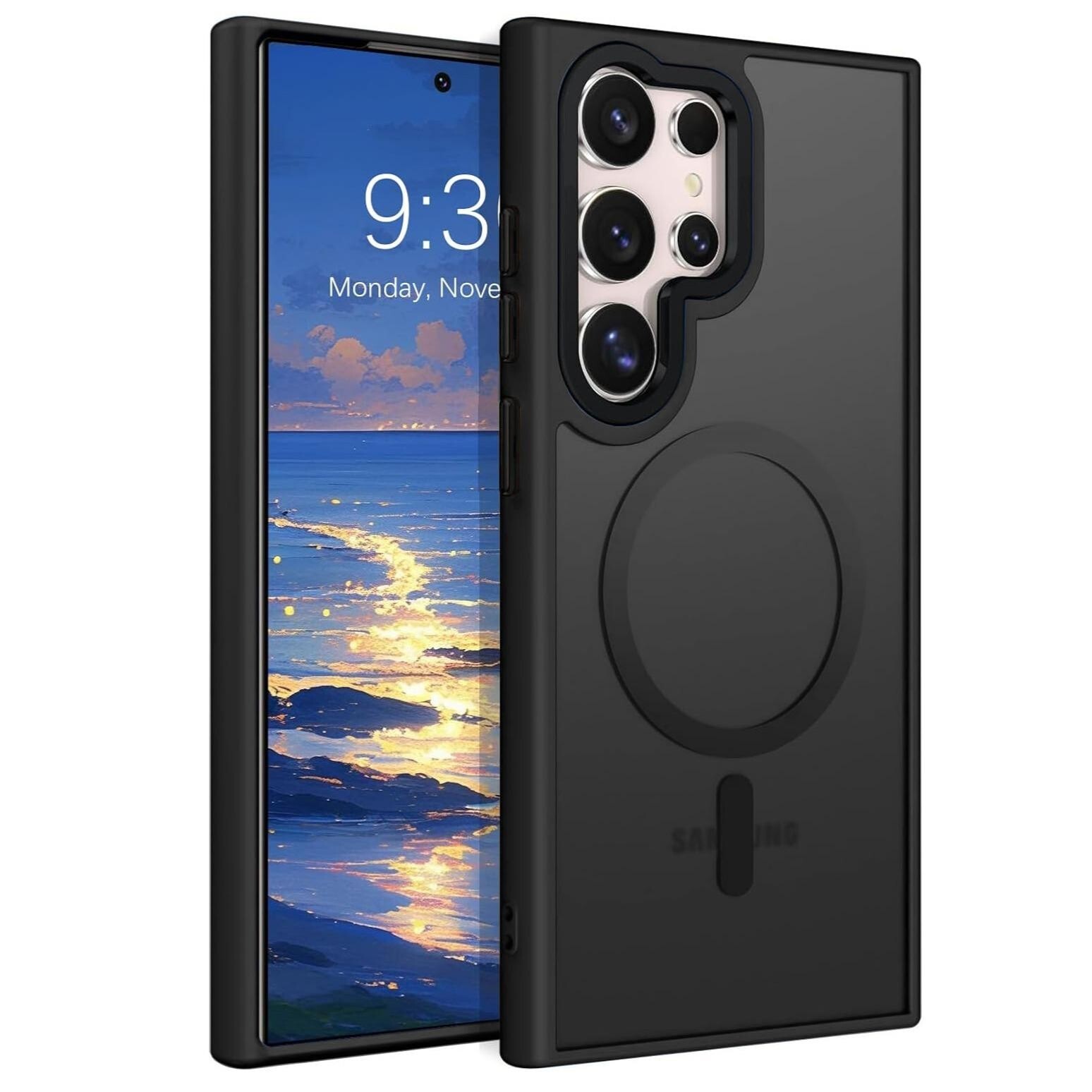 For Samsung Galaxy S25 Ultra S24 S23 S22 Frosted Case Mag Safe Shockproof Cover