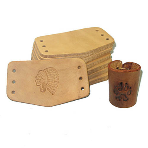 Vegetable Tanned Leather Neckerchief Slide (Woggle) 1 Pack