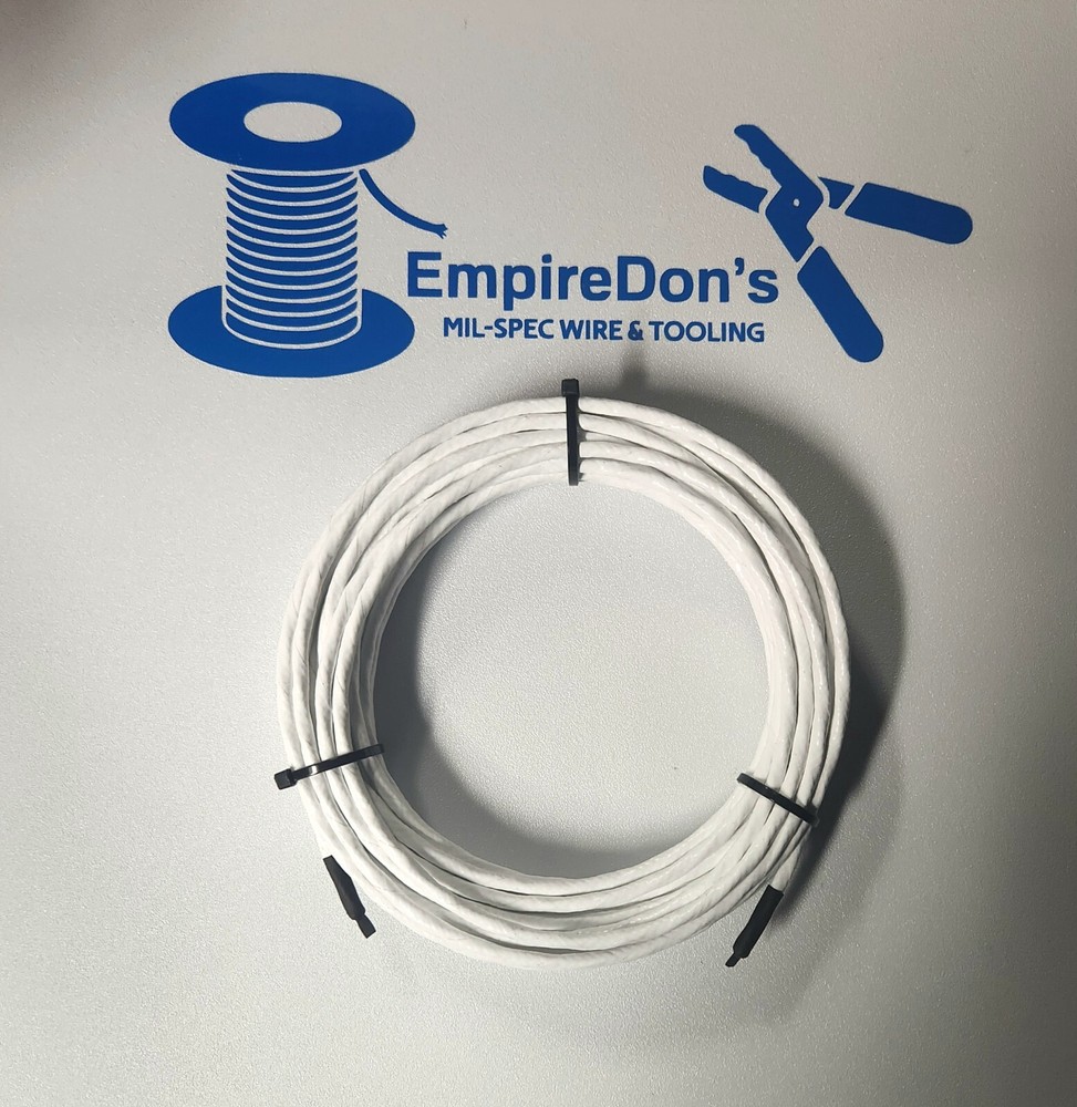 Wire Mil-Spec(PTFE) 24 AWG 3 Cond, Shielded Silver Plated Copper Stranded 25 ft