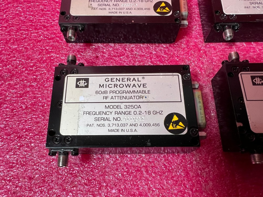 1 Pc General Microwave 3250A Broadband Programable RF Attenuator 60dB 0.2-18 GHz