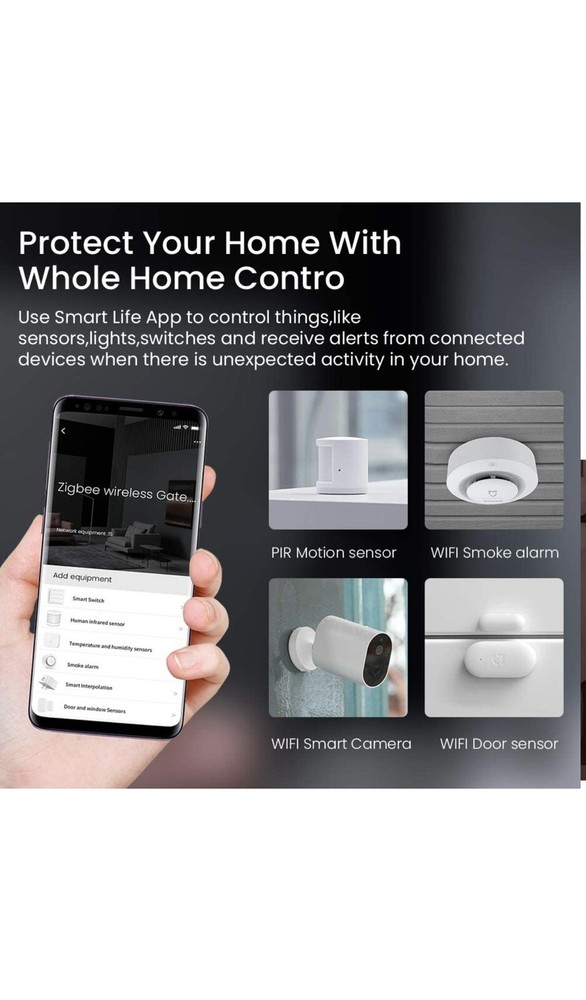 LEOMOCA Tuya Zigbee 3.0 Hub Gateway-WiFi Smart Home Bridge Wireless Remote