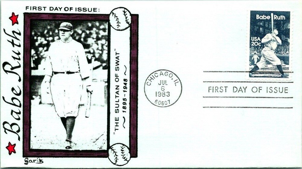 S00-2681, BABE RUTH FIRST DAY COVER.