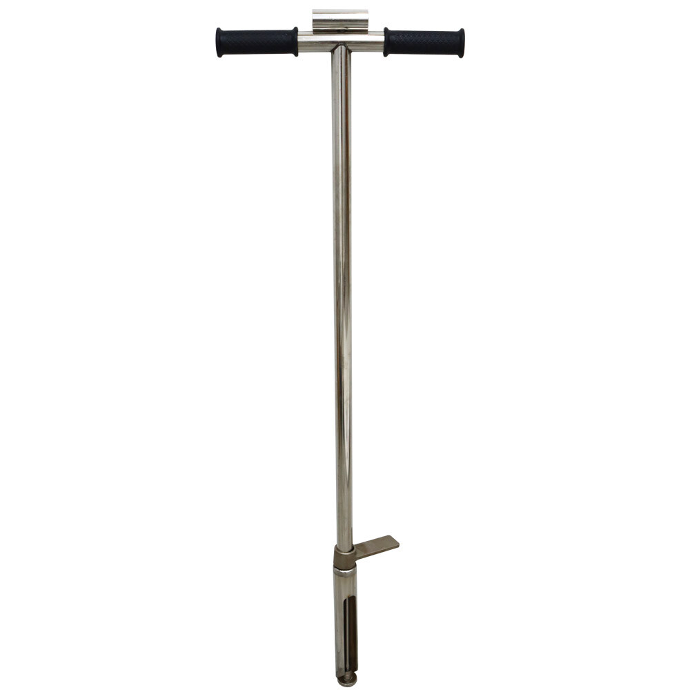 Dia. 1.5in Stainless Steel Soil Sample Prob T-style Handle Soil Sampling Tool