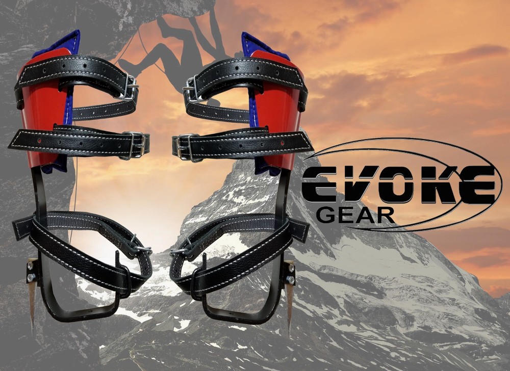 Evoke Gear Tree Climbing Spike Set Climber Tree + Pole Graff Leather