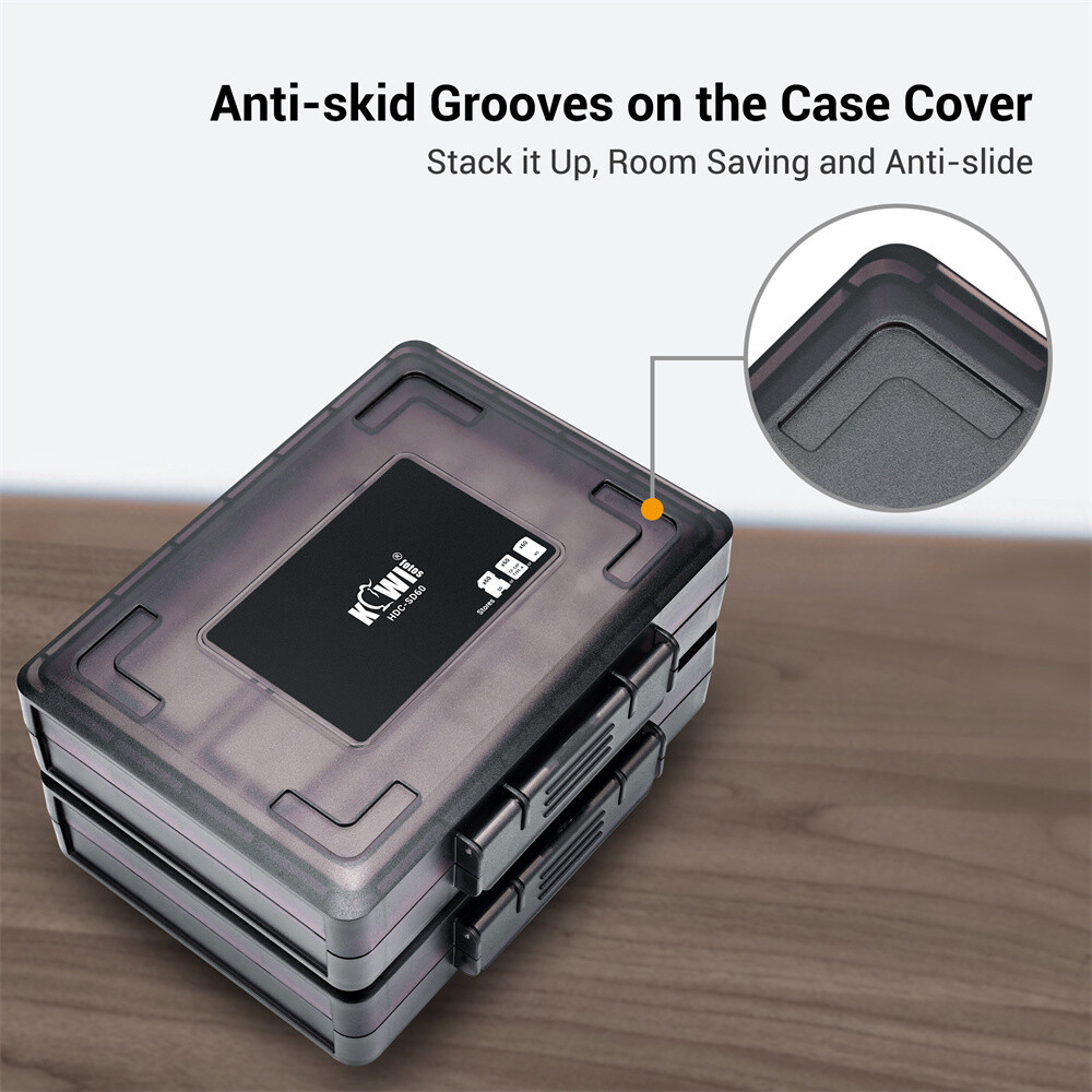 60 Slots PSV CF Type A NS SD Memory Card Case Box Storage Holder + Label Sticker