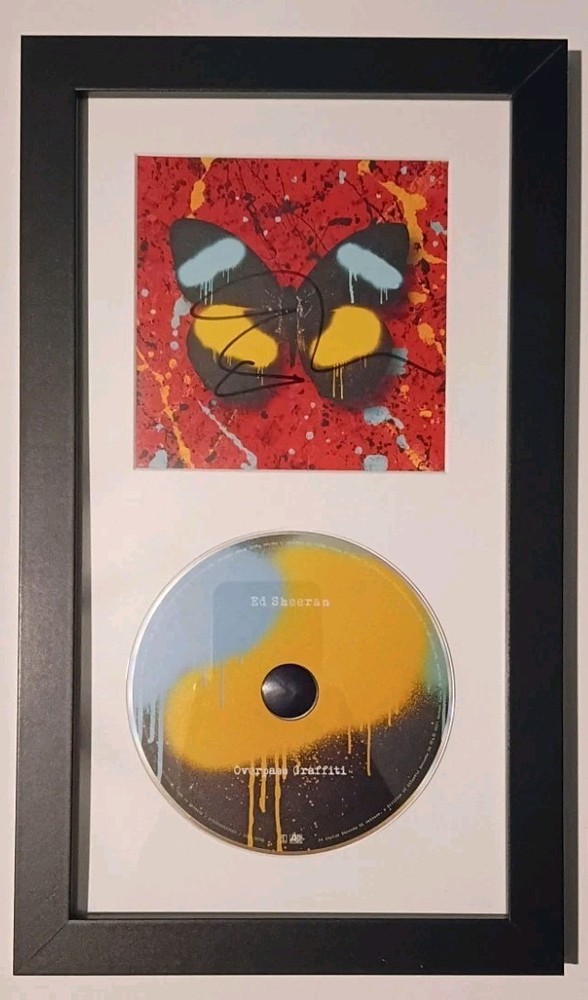 Ed Sheeran Overpass Graffiti Signed CD Exclusive Studio Framed