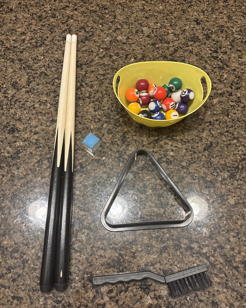 Mini Pool Table 20-inch Portable Billiards Game Tabletop