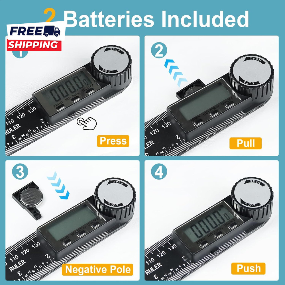 Third Generation Protractor Angle Finder Digital Angle Ruler