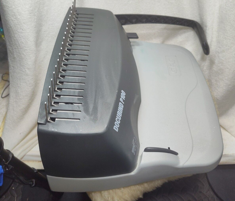GNC DOCUBIND BINDING MACHINE MODEL: P100 COMBINATION HOLE PUNCH & BINDING IN ONE