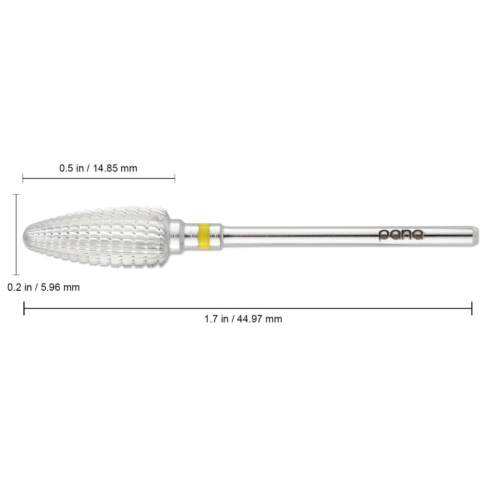 Professional Silver Large Cone Carbide Nail Drill Bit Extra Fine Grit