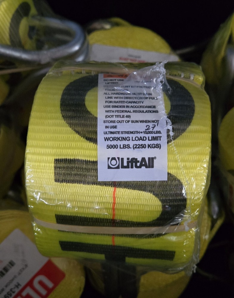 4"×27" U Hook Winch Straps From Uline.