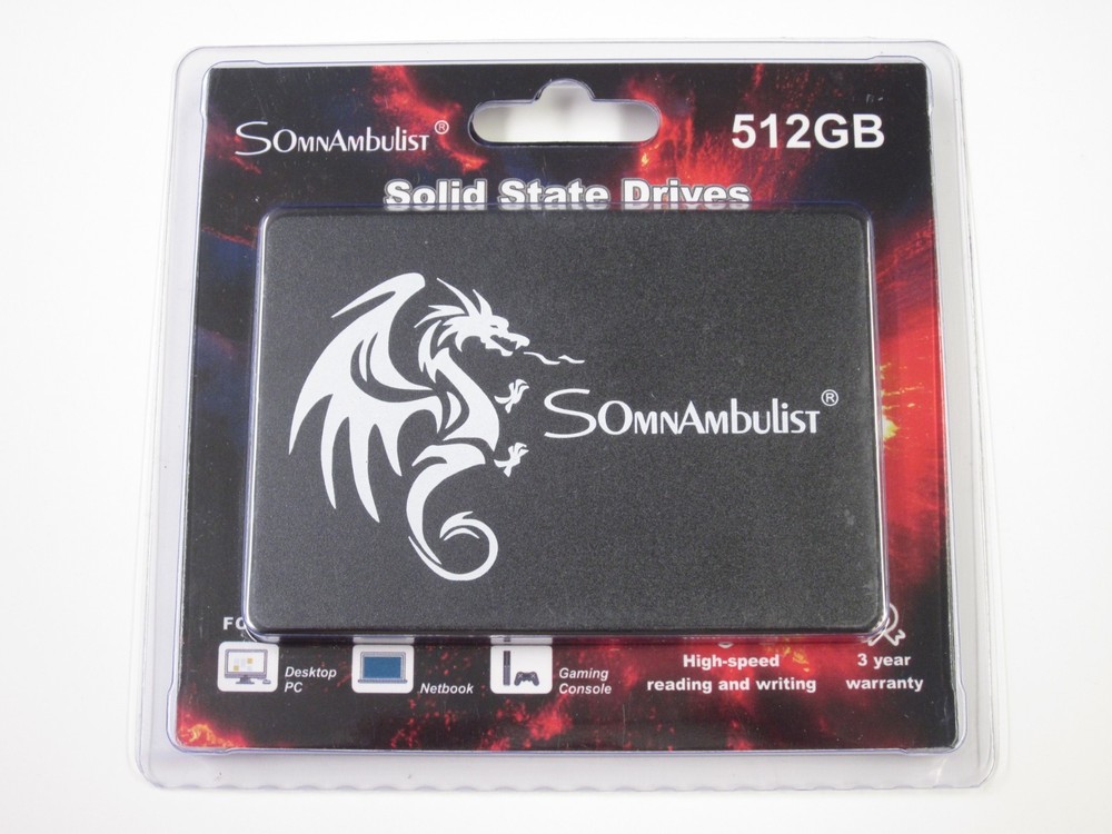SomnAmbulist H650 512GB 2.5" SSD Internal Sata Solid State Drive