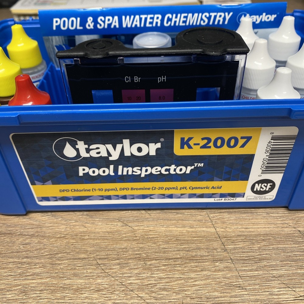 TAYLOR POOL INSPECTOR HIGH DPD PROFESSIONAL TEST KIT K-2007