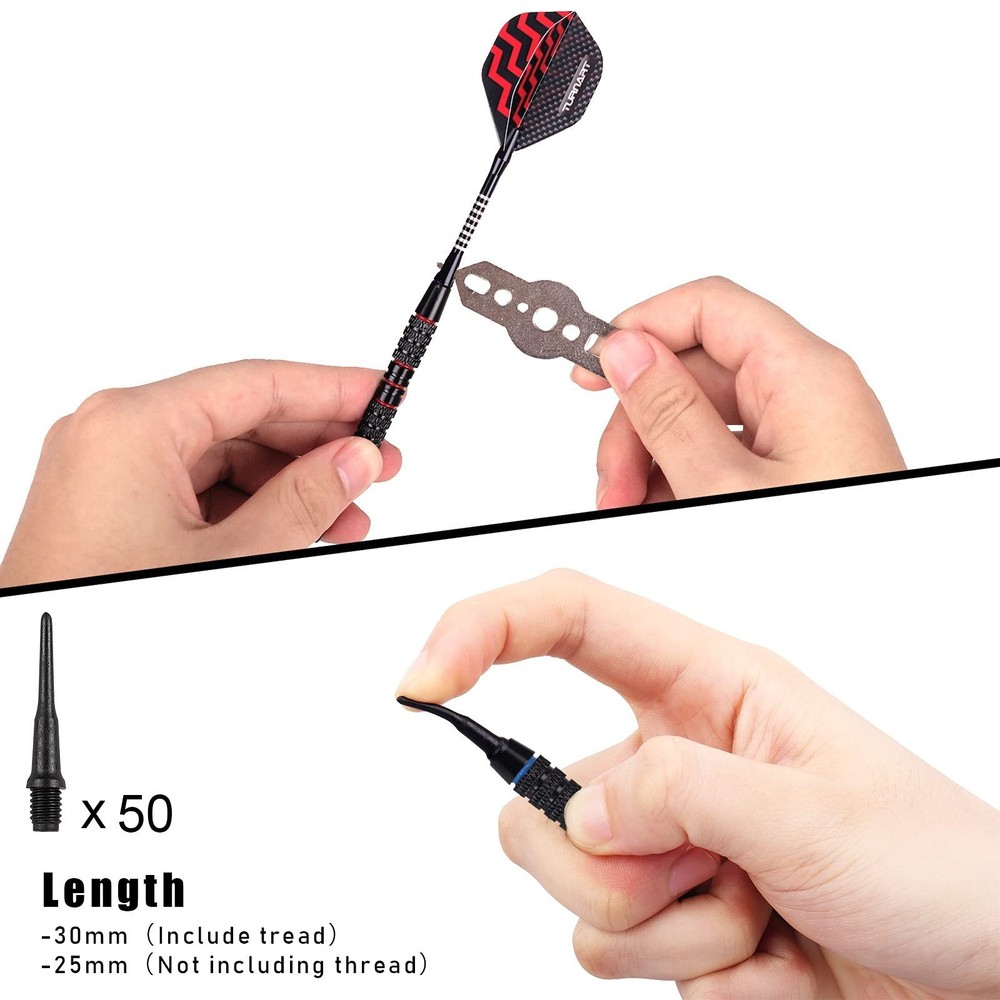 Turnart Darts Plastic Tip - Professional Soft Tip Darts Set for Electronic Da...