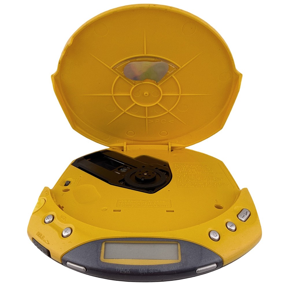 Sony CD Walkman D-E220 Yellow Portable Compact Disc Player ESP Max for Parts
