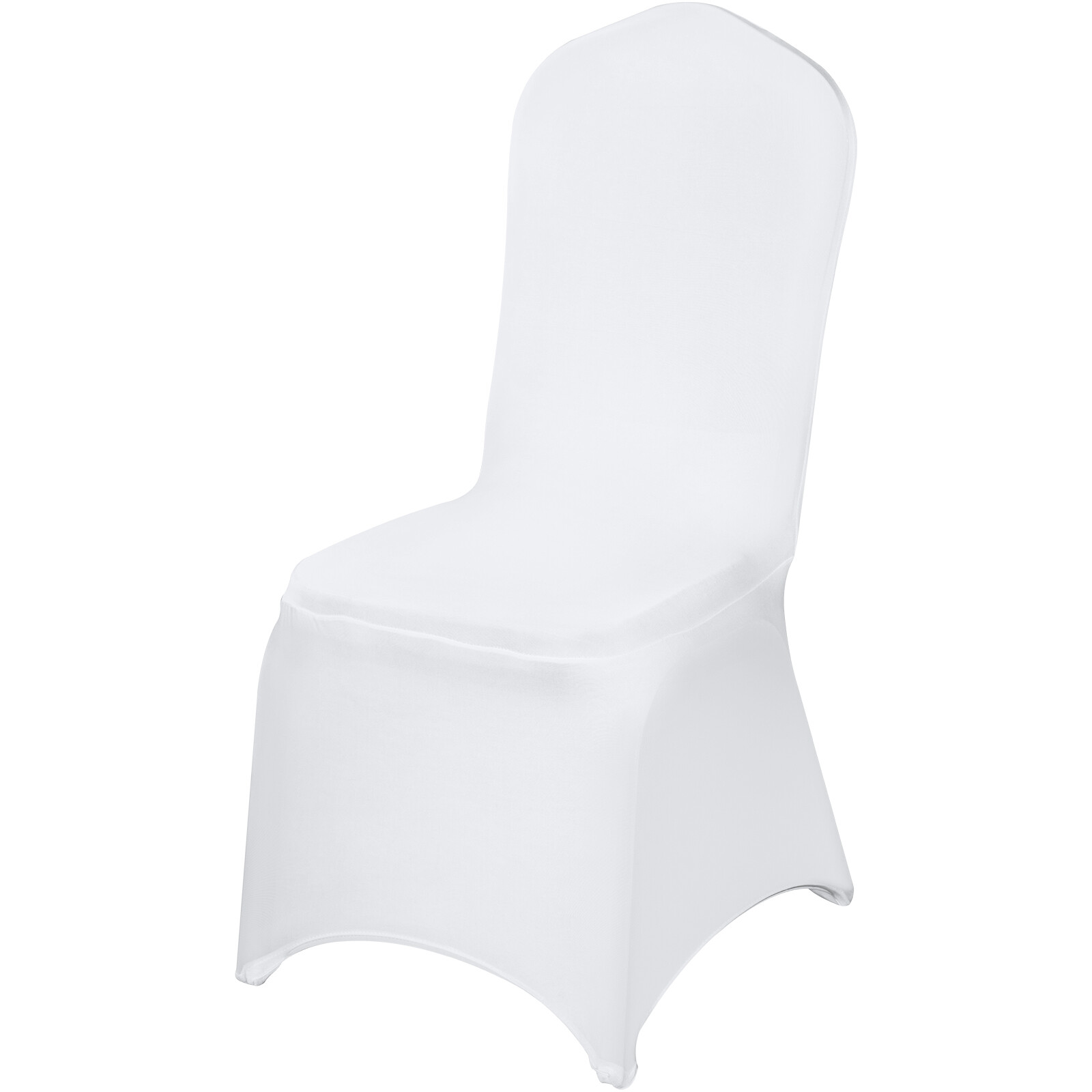 100PCS Spandex Stretch Chair Covers White for Wedding Party Banquet Decoration