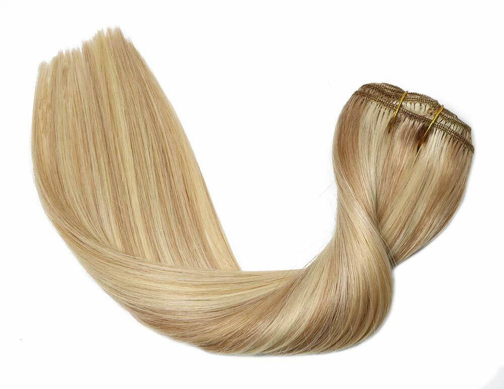 Double Weave Sew in Weft Hair Extensions 100%Real Brazilian Remy Human Hair 100g