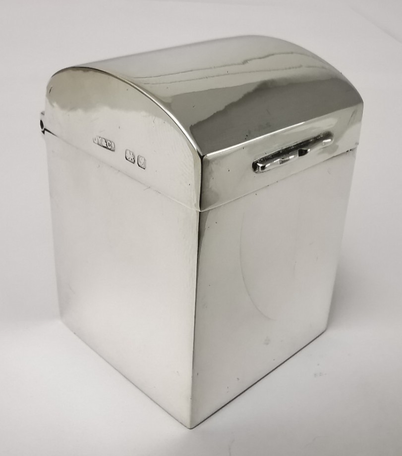 Solid Silver Miniature Playing Cards Box - Chester 1911