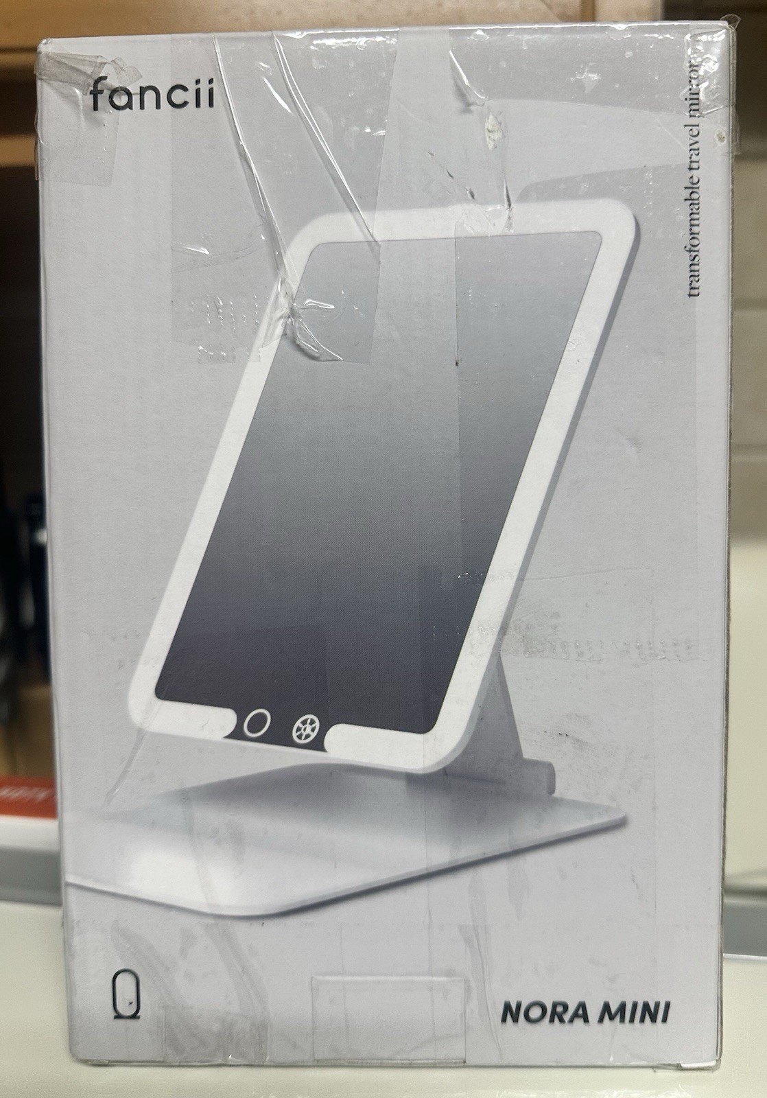 Fancii Nora Mini Rechargeable Travel Makeup Mirror - Ultra Thin, LED, 3 Modes
