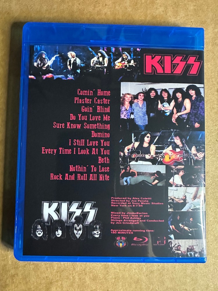 KISS - Live Unplugged & Uncut 1995 Blu-ray Remaster Paul Stanley Gene Simmons