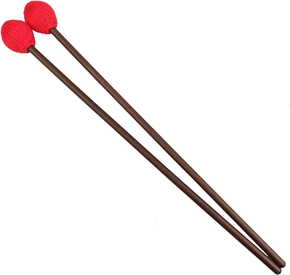 Durable Medium Hard Yarn Marimba Mallets with Maple Handle for Percussion Lovers