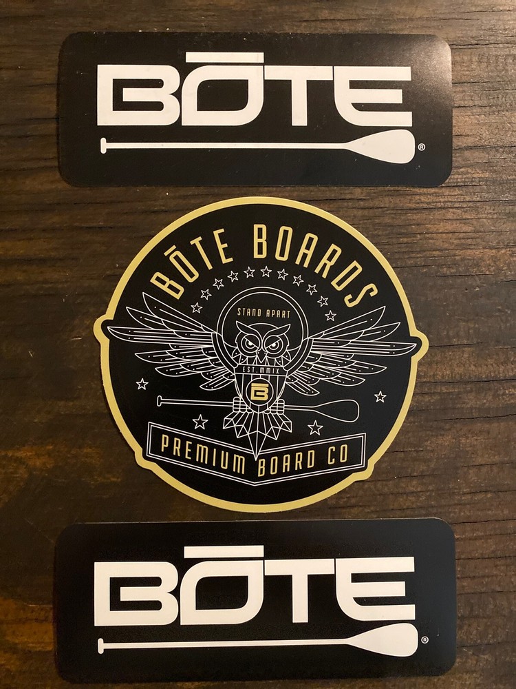 Bote Boards SUP Standup Paddleboard Logo Sticker Decal Owl