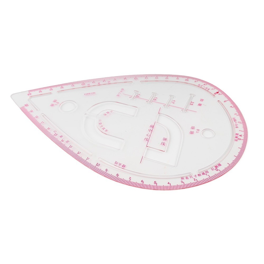 Sewing Sleeve Curve Plastic Ruler Measure Fit Dressmaking Grading Pattern