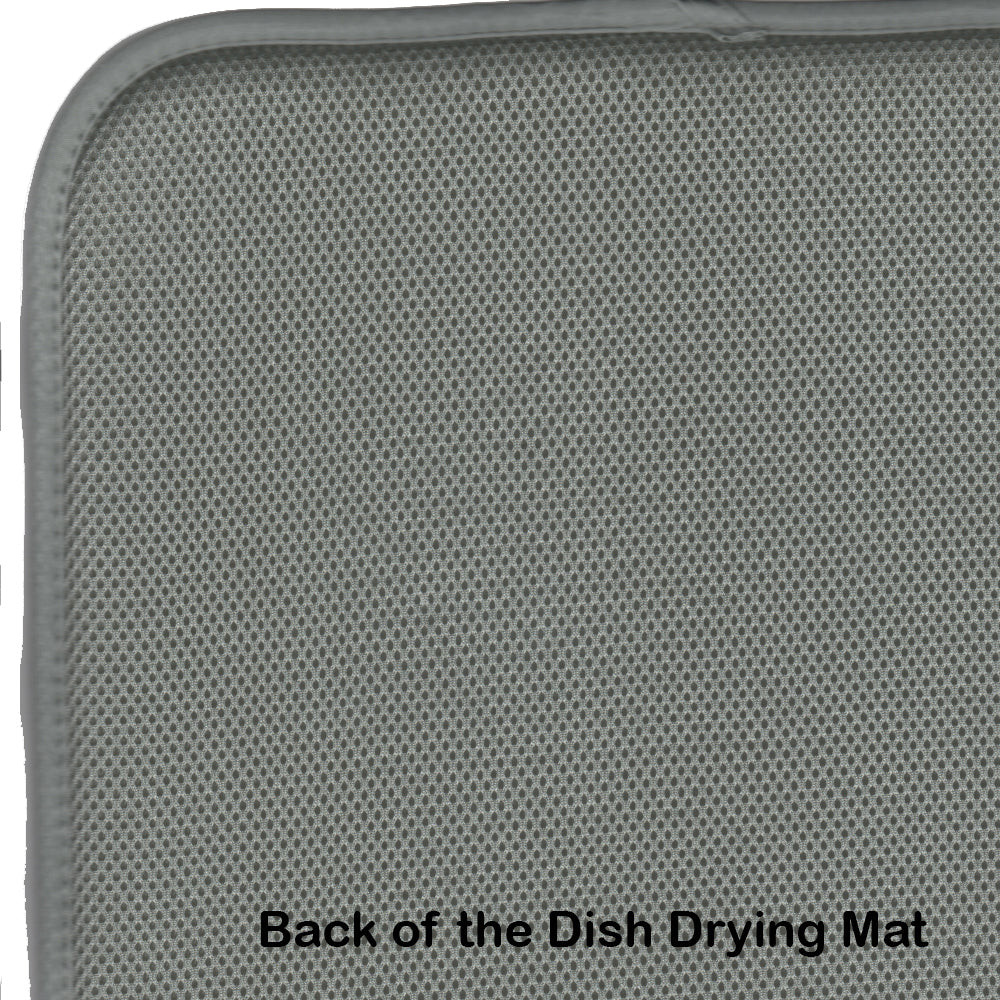 German Spitz Cozy Christmas Dish Drying Mat