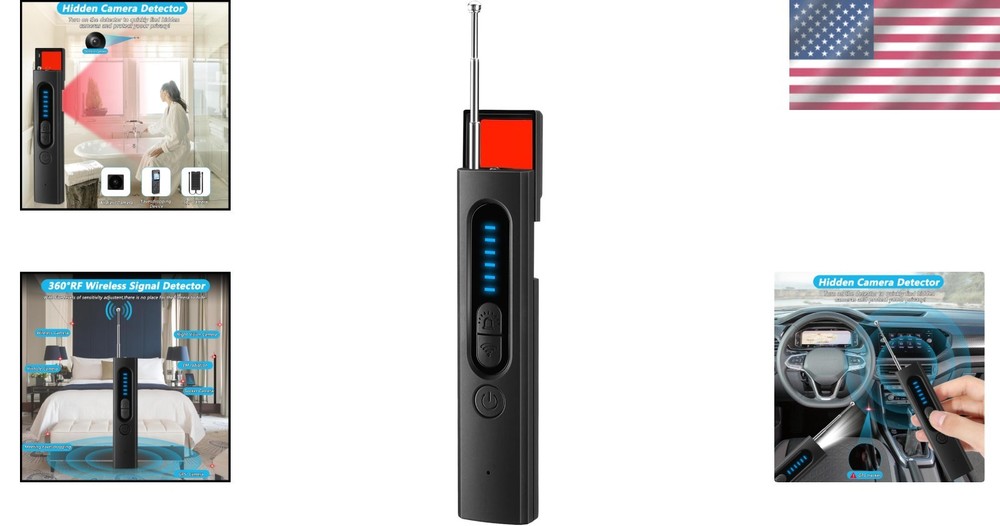 Bug Detector & Listening Device Finder - Wireless, Compact Design