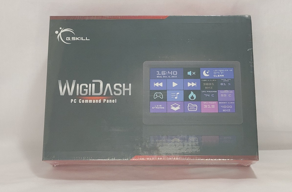 G.Skill WigiDash 7" Touch Panel PC Command Center - USB-C - Brand New
