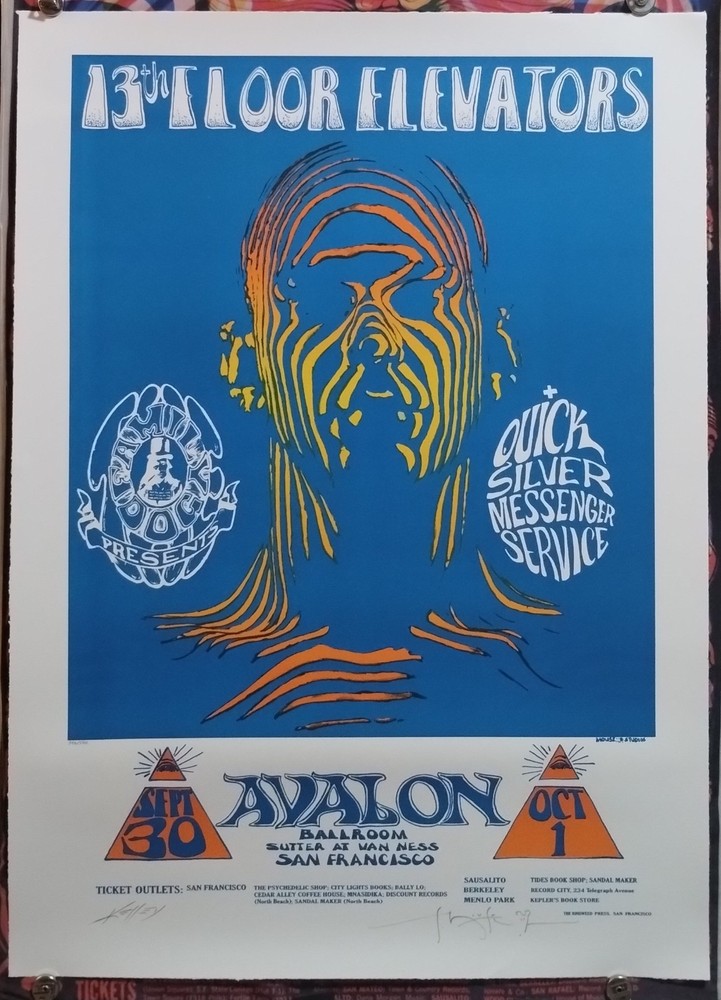 13th FLOOr ELeVatorS KeLLY - MouSe Signed FD28-4  AVaLon BaLLrOOm Lithograph