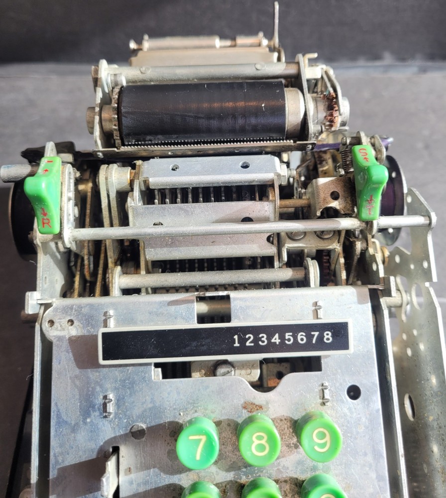 Vintage Victor Hand Crank Bakelite 10 Key Adding Machine - Needs Repair