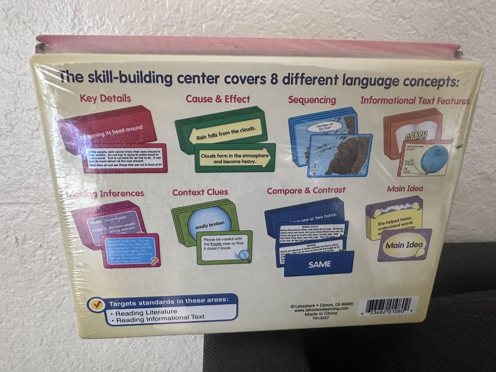 Lakeshore Reading Comprehension Match & Sort Language Quickies Games~Grd 2-3