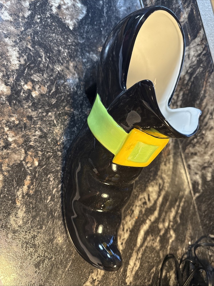 Halloween Witch Shoe Candy Dish