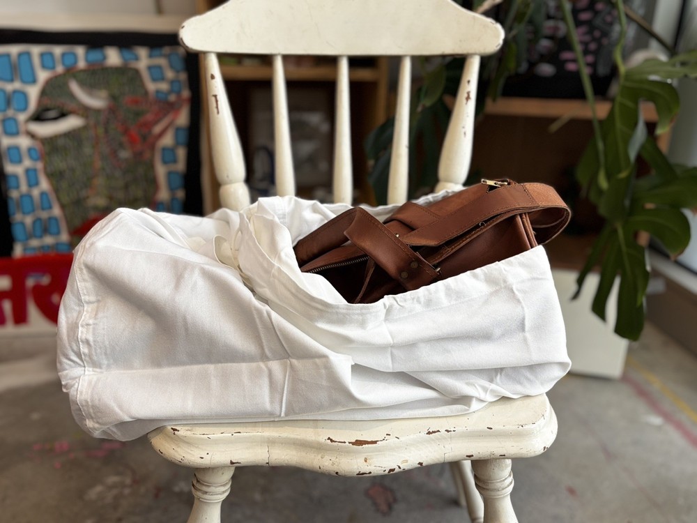 Veg Tanned Leather Duffel Bag