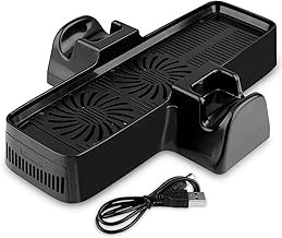 OSTENT 3 in 1 USB Cooling Fan + Console Controller Stand for Microsoft Xbox 360