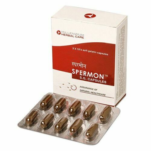 3 X 10 SPERMON CAPSULES MILLENIUM HERBAL FREE SHIPPING