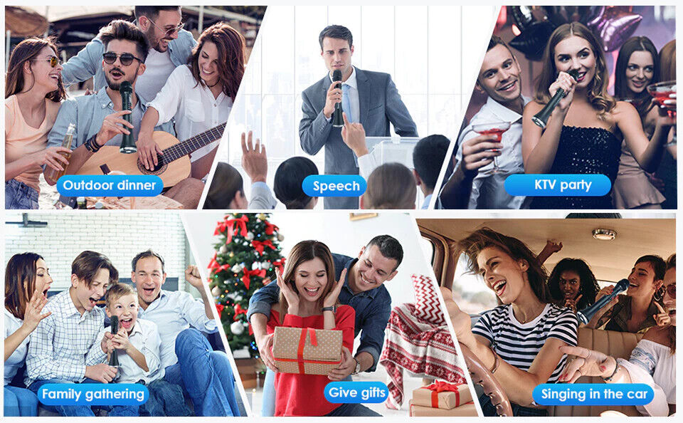 Karaoke Microphone Machine Wireless Speaker SingMasters SM30 CarPool,Bluetooth