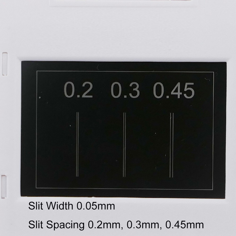 5pc Interference Diffraction Grating Single & Double Slit Interference Diaphragm