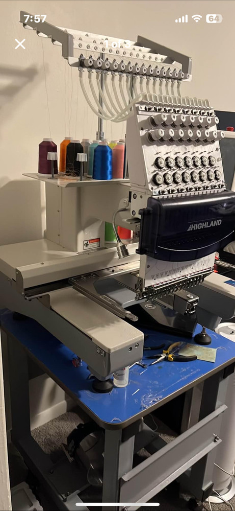 Highland 15 needle embroidery machine