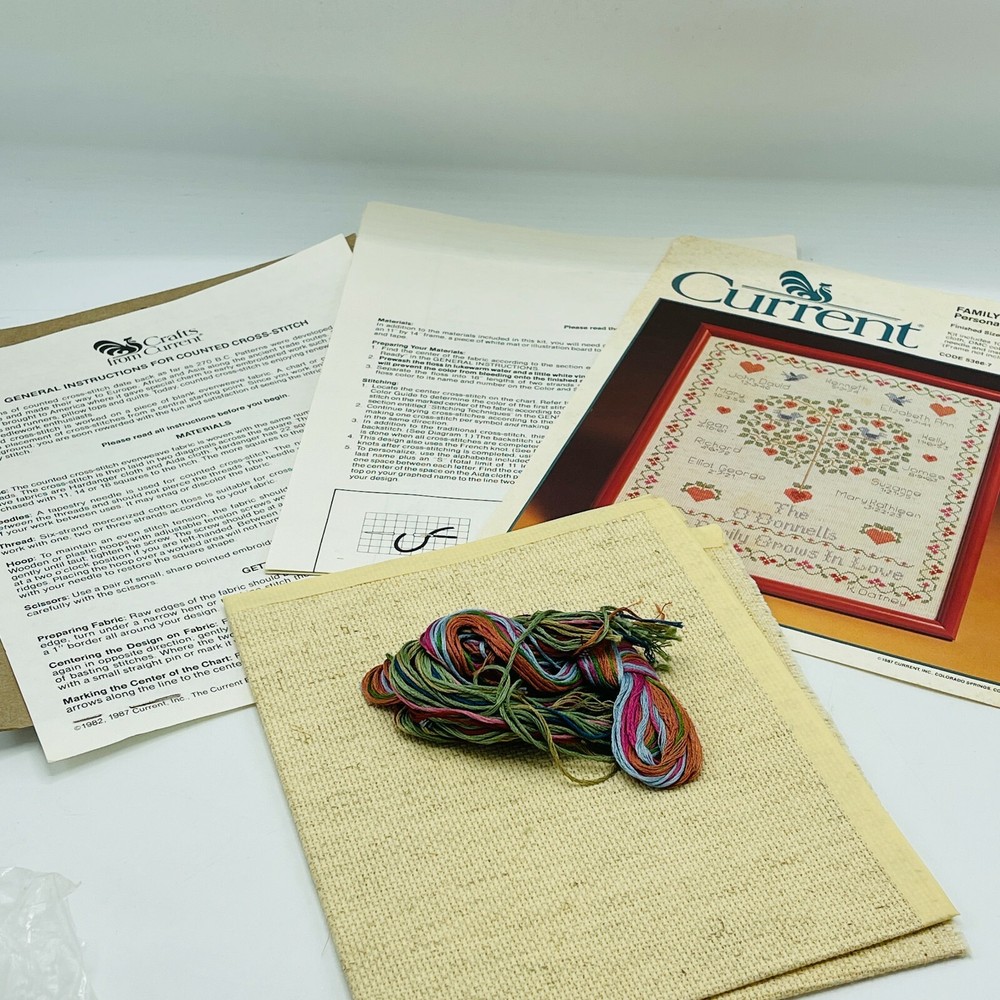 1987 Current Family Tree Personalized Sampler Kit 11" x 14"