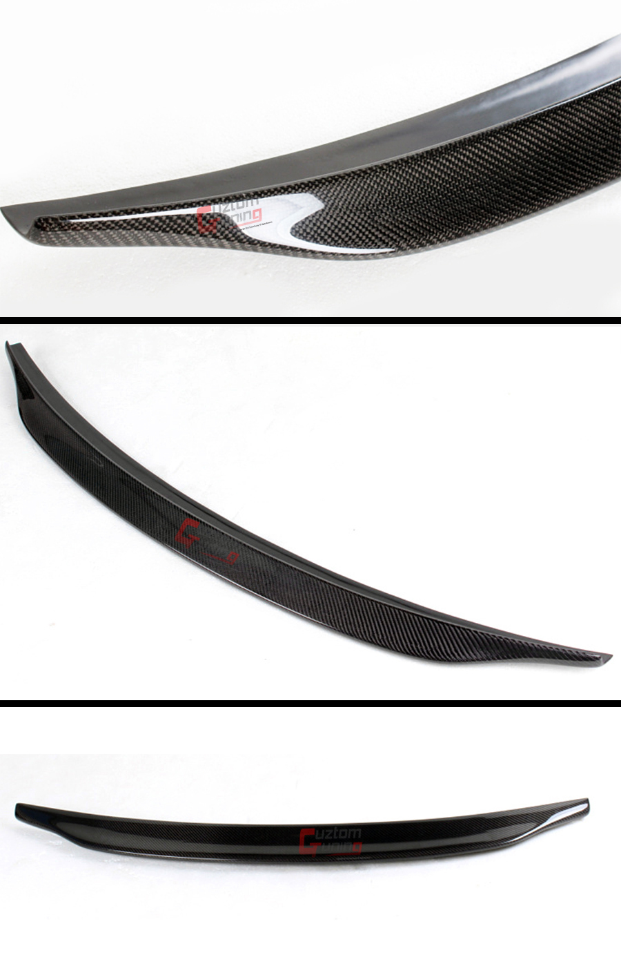 FOR 2013-2016 AUDI A4 HIGH KICK DUCKBILL REAL CARBON FIBER TRUNK SPOILER WING