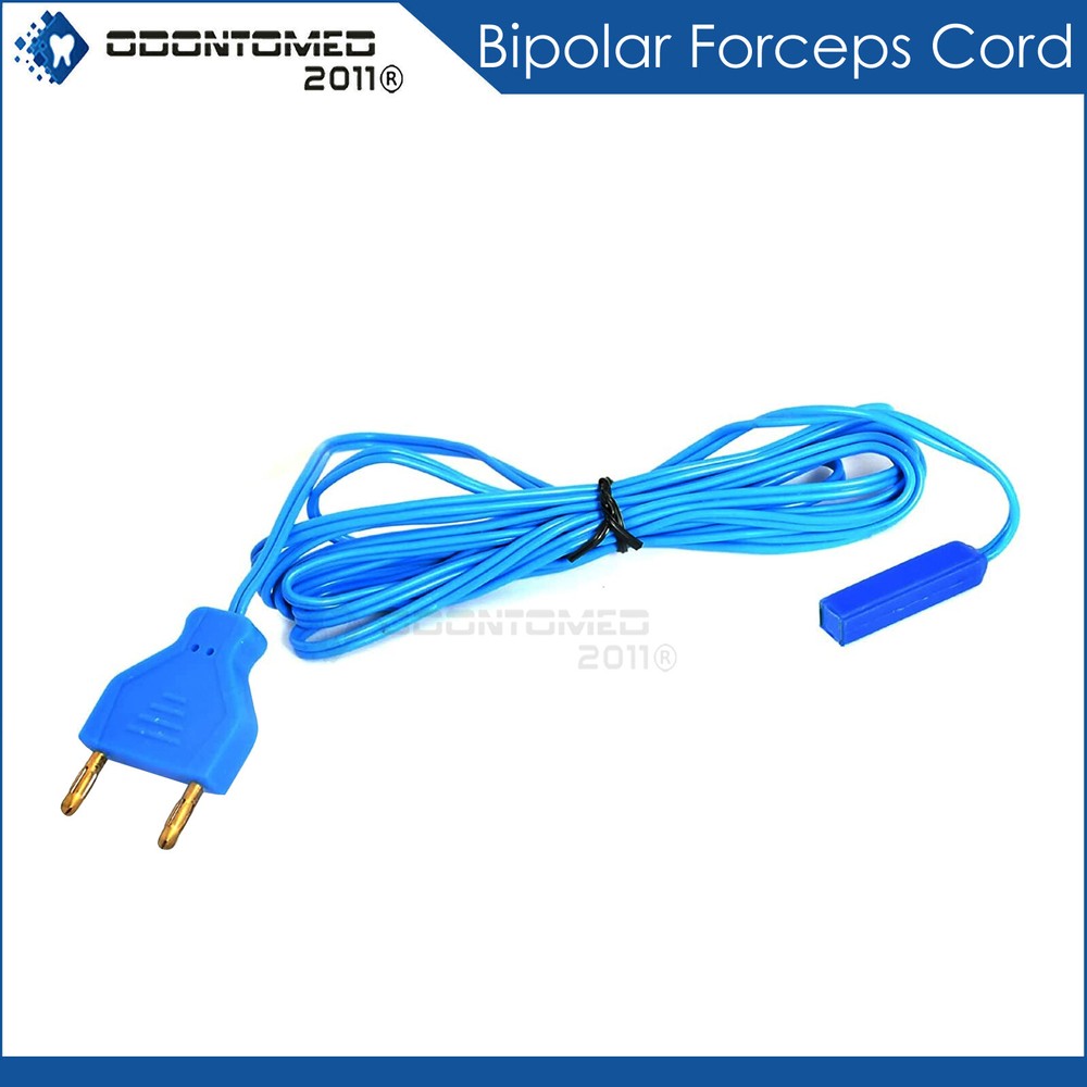 Bipolar Bayonet Forceps Silicon Cable Cord Reusable Instruments EL-073