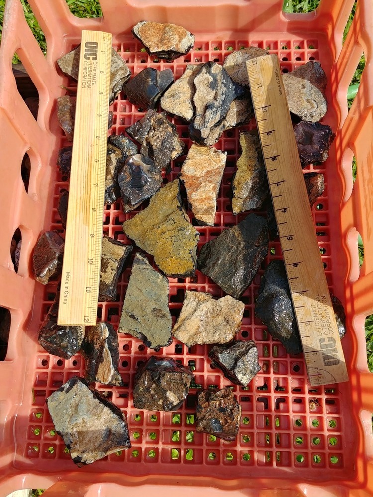 Tree Bark Agate Rough Seam Agate Rough Slabs 5.5 lbs 2532gms.
