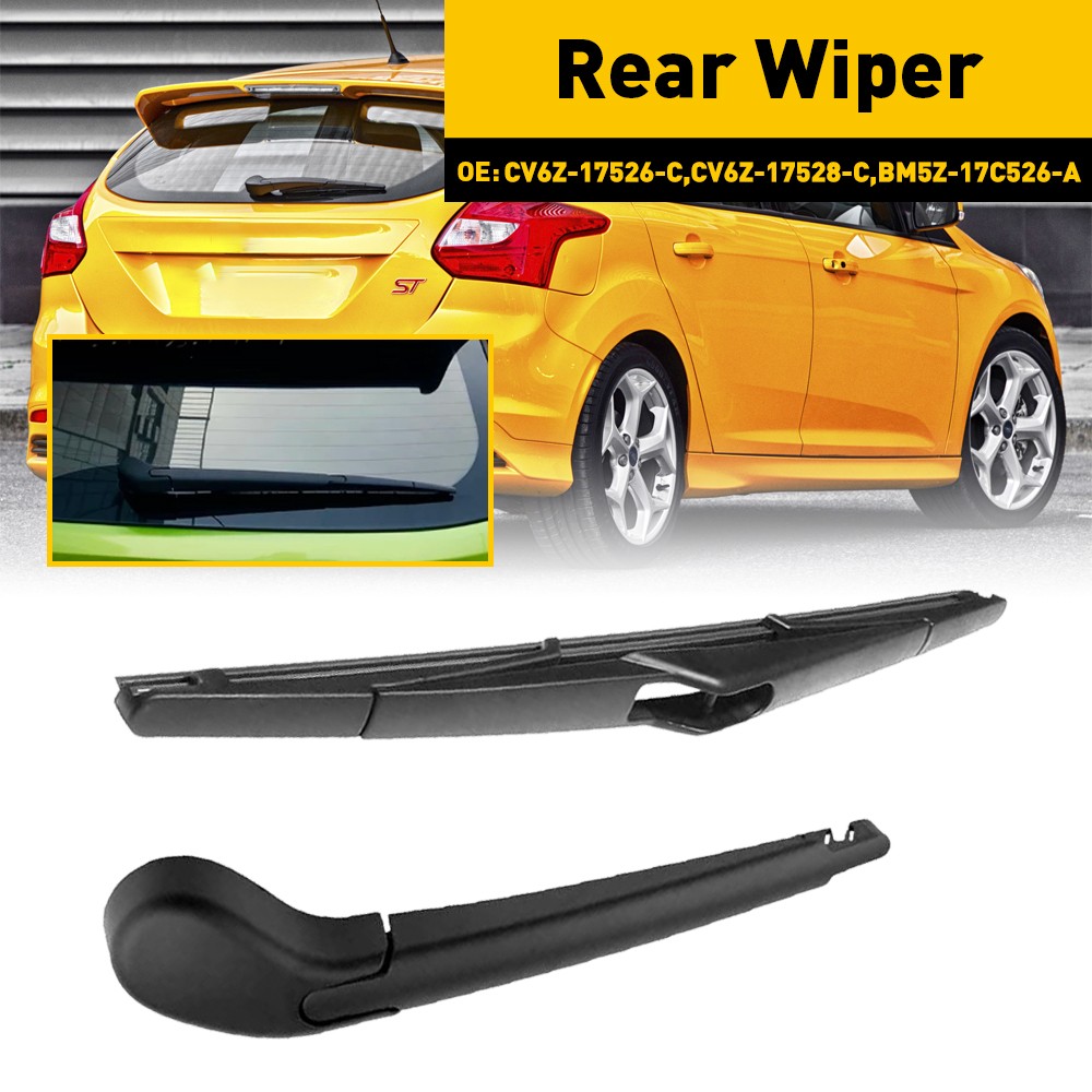 Rear Wiper Arm & Blade For 2012-2018 Ford hatchback Focus Back Windshield Wiper