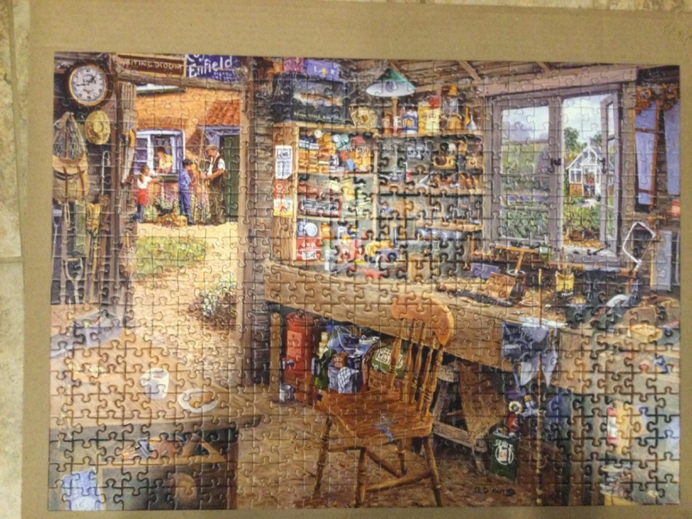 Ravensburger - "Dad's Shed" - Puzzle 500 piece Large Format NEW