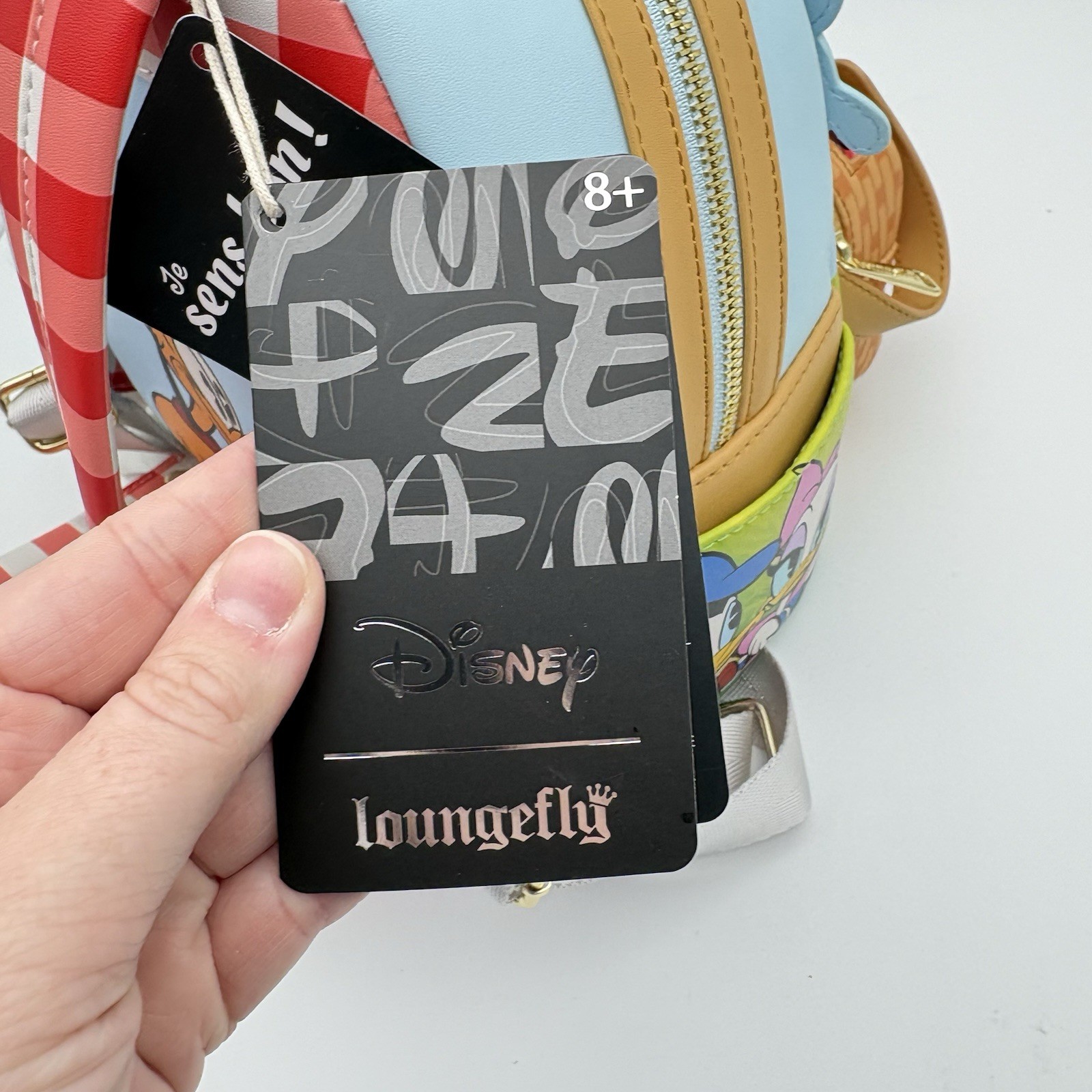 NEW Loungefly Disney Mickey & Friends Picnic Basket Mini Backpack with Coin Bag