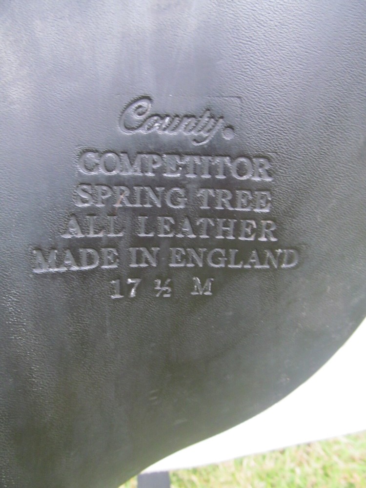 17.5" COUNTY COMPETITOR dressage saddle- wool flocked- medium tree-2018 MODEL!