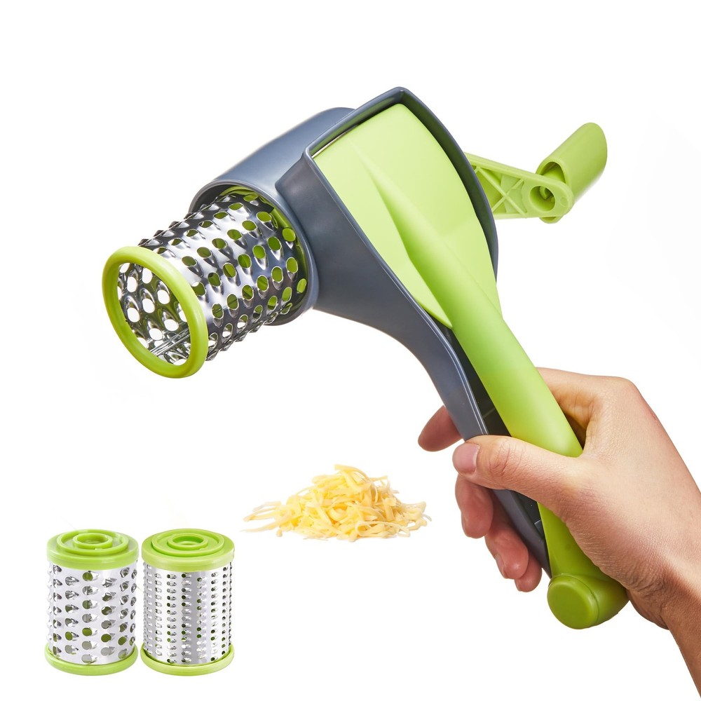 Cheese Grater with Handle, Kitchen Parmesan 2 3, Green