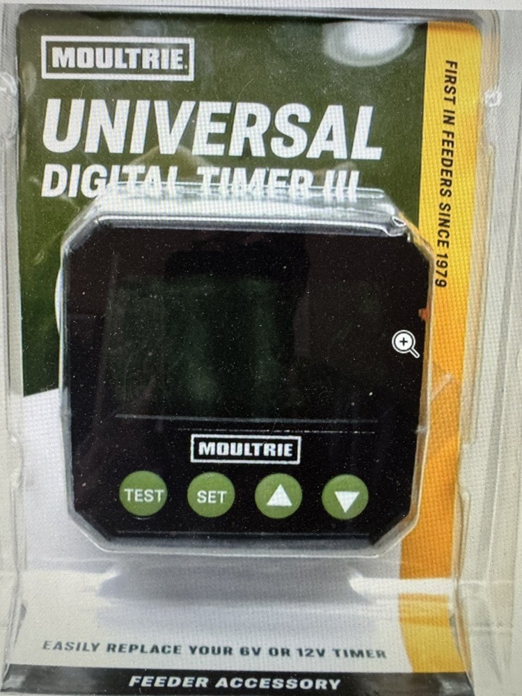 M0ULTRIE UNIVERSAL DIGITAL TIMER III 6 / 12 VOLT DEER FEEDER TIMER APP or Manual